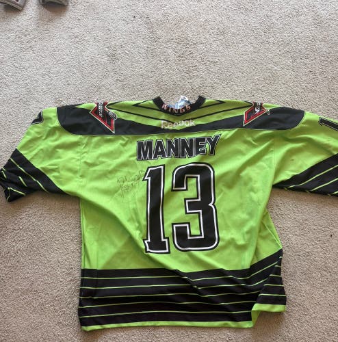 Brett Manney Signed Philadelphia Wings Jersey