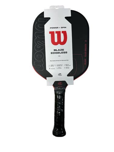 Used Wilson BLAZE EDGELESS 13 Pickleball Racquet Black And Red 11835-S000209689