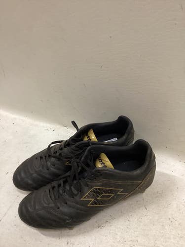 Used Lotto Soccer Cleats Black And Gold Senior 6.5 11725-S000504067