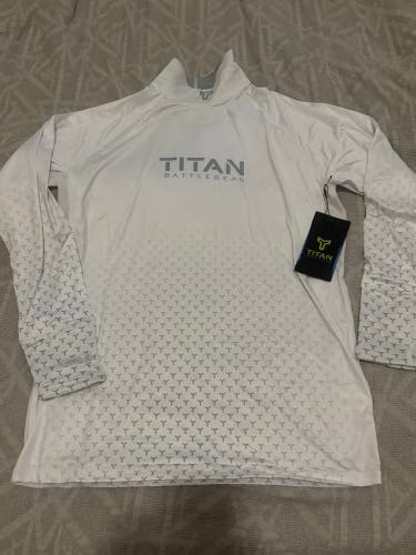 Titan Battlegear Hockey Cut Resistant Base Layer Shirt Adult XL Wrist & Neck New