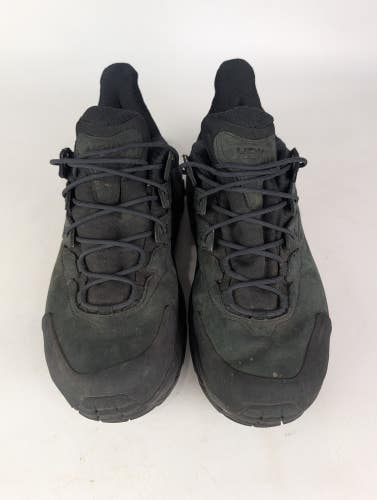 Hoka One One Kaha 2 Low GTX  Men's 12 Black Nubuck Hiking Shoes GoreTex Vibram