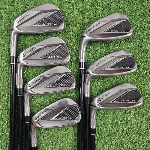Taylormade Stealth Iron Set 5-PW AW Regular Flex 6-R Ventus Red Graphite Left LH