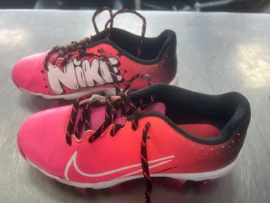 Used Nike SHOE BB/SB Cleats Pink Junior 04 11497-S000159123