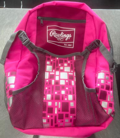 Used Rawlings BACKPACK BB/SB Player Backpack Pink 11497-S000159124