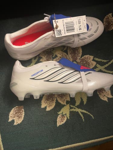 White Men's Size M 9.5 (W 10.5) Adidas Predator Pro FG Cleats (New)