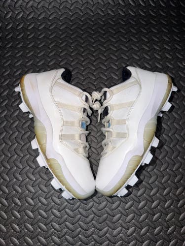 Jordan 11 Retro Low Legend Blue Baseball Cleats Size 10