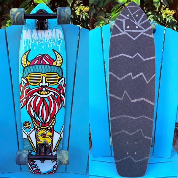 Madrid Custom Complete Longboard/Cruiser Skateboard 9” Paris Trucks Hawgs Wheels