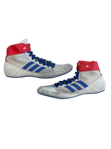 Used Adidas Wrestling Shoes White Senior 8.5 11873-S000240709