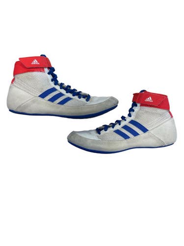 Used Adidas Wrestling Shoes White Junior 04.5 11873-S000232894