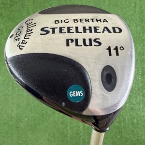 Callaway Big Bertha Steelhead Plus Driver 11 Ladies Womens Gems Shaft 43.5