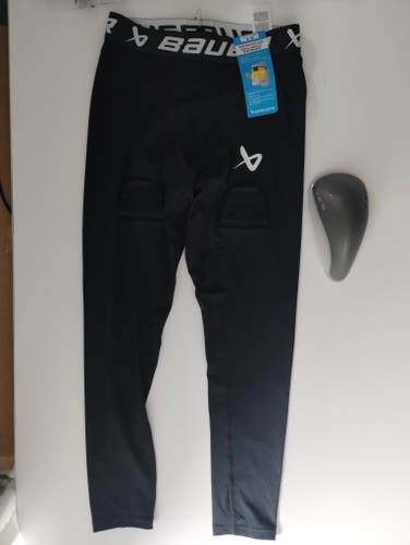 Bauer Hockey Performance Jock Pant with Cup, Senior, Size M, NWT