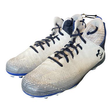 Used Under Armour Adult FB Cleats White Senior 12.5 11450-S000523821