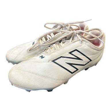 Used New Balance LAX Cleats Mens White Senior 8 11450-S000523807