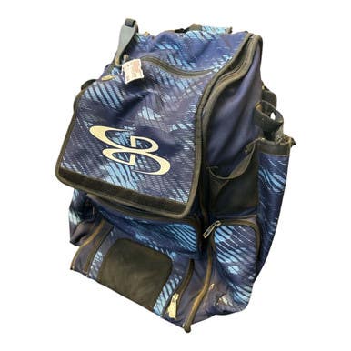 Used BoomBah SUPERPACK WHEELED BB/SB Player Wheeled Bag Navy Blue 11450-S000523801