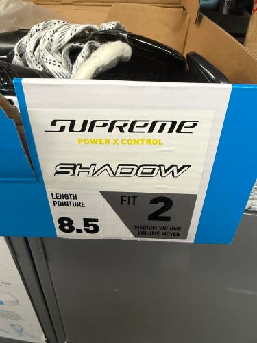 2024 Bauer Supreme Shadow Hockey Skates 8.5 (New)w/ STEEL