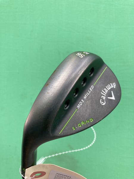 Callaway MD3 Milled Black S-Grind LH Wedge | 56° | True Temper