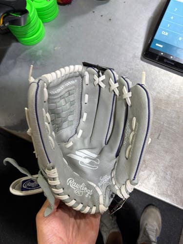 Used Rawlings SURE CATCH BB/SB Glove RH Throw Grey 12" 11605-S000222218