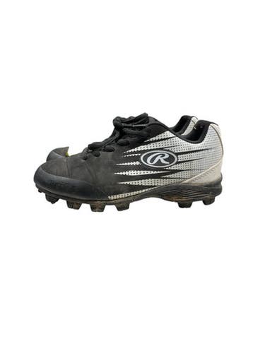 Used Rawlings CLEATS BB/SB Cleats Black Youth 12.0 11847-S000034564