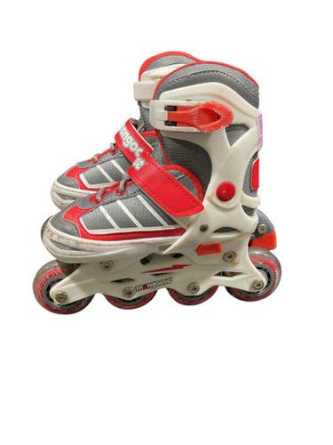 Used Roller Hockey Skates Red Adjustable 11847-S000033852