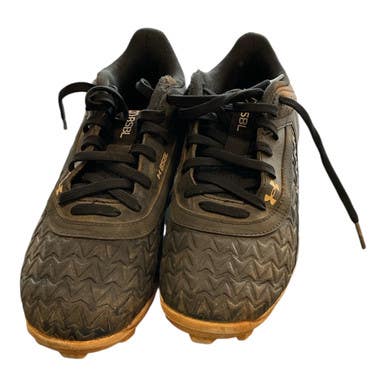 Used Under Armour BSBL BB/SB Cleats Black Junior 03.5 11450-S000523728