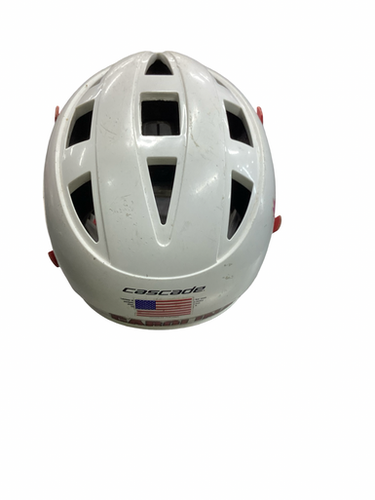 Used Cascade TEAM CAROLINA Lacrosse Helmet White One Size 11613-S000184956
