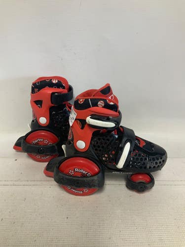 Used RollerDerby ROLLER SKATE Child Roller Quad Skates Black Adjustable 11823-S000040365