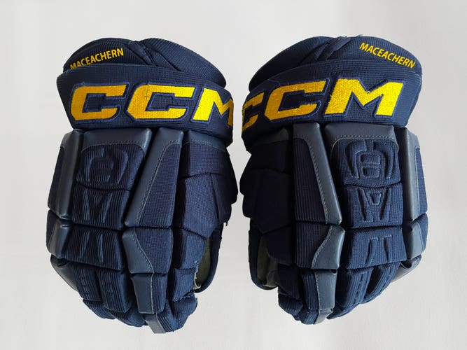 CCM Custom Pro Stock Gloves 13” Navy/Yellow-St. Louis Blues (Used)