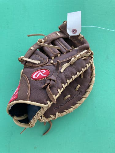 Brown Rawlings Premium Series RH First Base Baseball Glove 12.5" (Used)