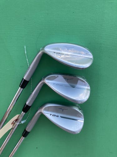 Mizuno T24 Raw Left Hand Wedge Set | 52, 56, 60