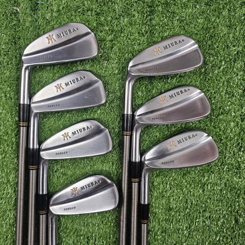 Rare Miura Forged Tournament Blade Iron Set 4-PW SteelFiber i110cw Stiff Left LH