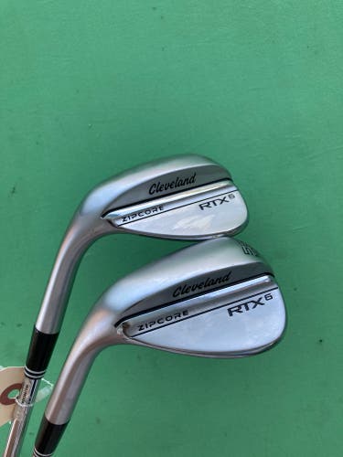 Cleveland RTX 6 ZipCore Tour Raw Left Hand Wedge Set | 56, 60