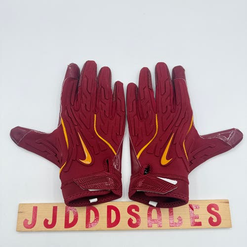 Nike Superbad 7.0 Padded NFL Football Gloves Rich Red Gold Men’s Sz XL NEW

New Without Tags