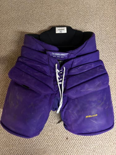 Senior Large Bauer Pro Hockey Goalie Pants Pro Stock (Used)