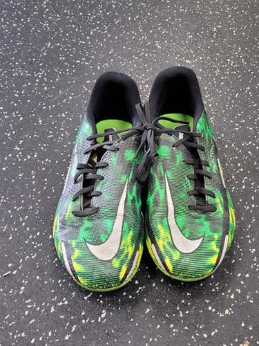 Used Nike PHANTOM Soccer Cleats Black And Green Junior 04.5 11849-S000041375