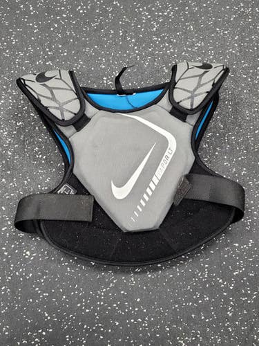 Used Nike VAPOR LT YOUTH Lacrosse Shoulder Pads Grey SM 11849-S000041470