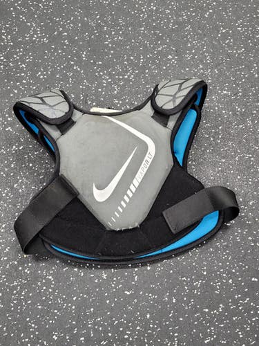 Used Nike VAPOR LT YOUTH Lacrosse Shoulder Pads Grey SM 11849-S000041471