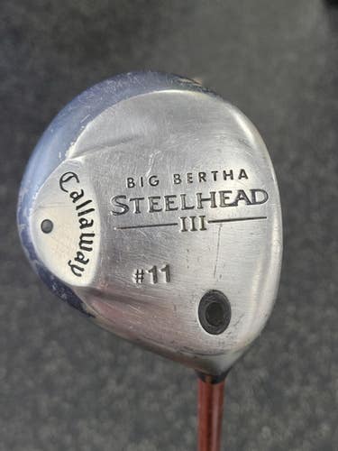 Used Callaway BIG BERTHA STEEL HEAD III Mens Fairway Wood RH 11 Wood 11849-S000041424