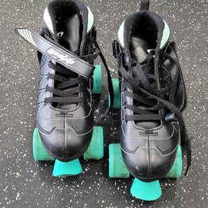 Used HOOPLA Junior Roller Quad Skates Black Junior 04 11849-S000041406