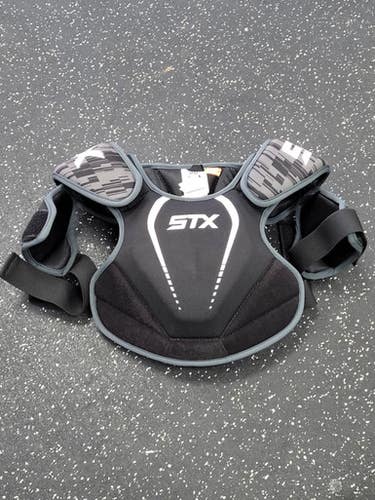 Used STX STALLION 75 Lacrosse Shoulder Pads Black SM 11849-S000041399