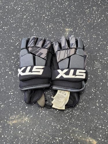 Used STX STALLION 75 Lacrosse Gloves Junior Black SM 11849-S000041400