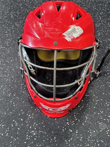 Used Cascade CSR Lacrosse Helmet Red One Size 11849-S000041398