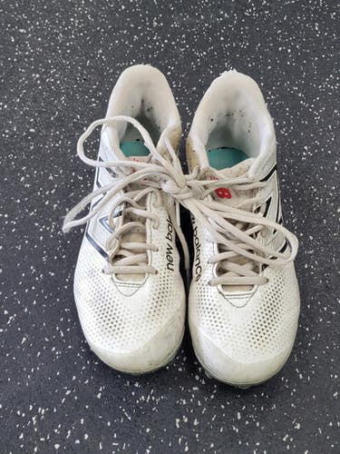 Used New Balance FREEZE LAX Cleats Boys White Junior 04.5 11849-S000041389