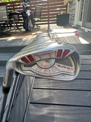 Men's TaylorMade Burner ht Left Hand Iron Set Regular Flex (8 Clubs) #4 - #9, PW, GW (Used)
