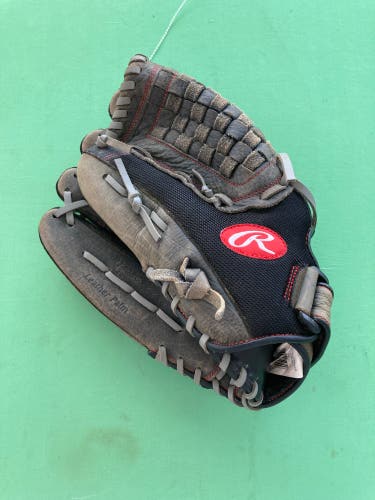 Black Adult Rawlings Renegade LH Outfield Baseball Glove 14" (Used)