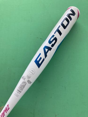 White 2022 Easton Topaz Alloy Bat (-10) Alloy 19 oz 29" (Used)