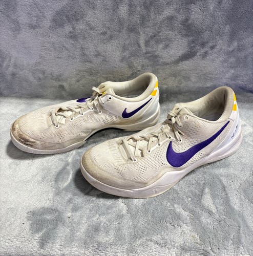 White Men's Size M 11.5 (W 12.5) Nike Kobe 8 Shoes (Used)