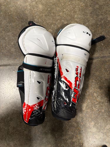 Senior CCM JetSpeed FT6 Pro Shin Pads 12" (Used)