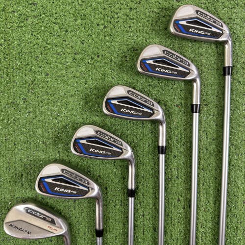 Cobra King F8 One Length Iron Set 6-PW GW Aldila Rogue Pro Senior A Flex 65g