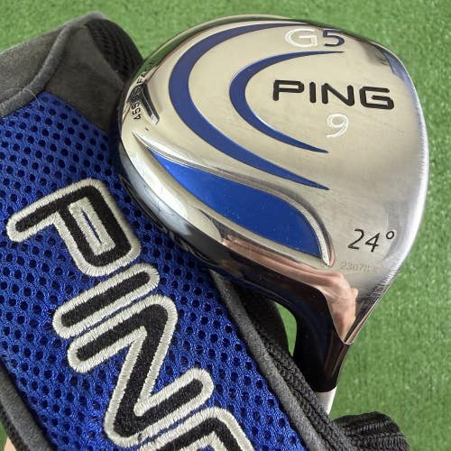 Ping G5 9 Fairway Wood 24 Degree TFC 100F Graphite Regular Flex 41