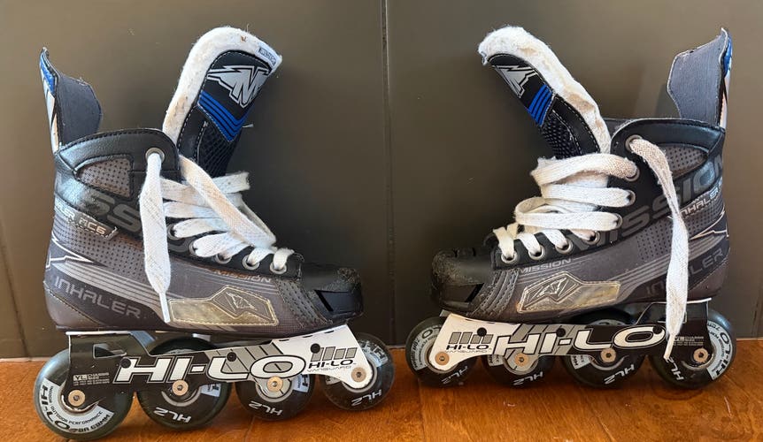 Mission Inhaler AC6 Inline Skates Wide Width Junior Size 1 E